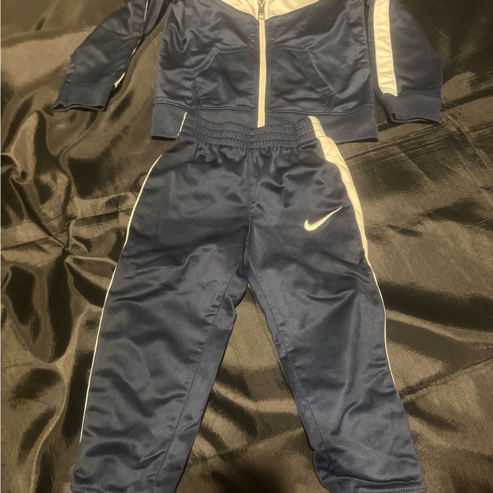 Nike Dark Blue Tracksuit with White Details